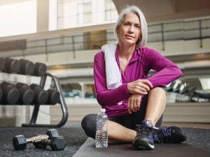 Exercise, older woman