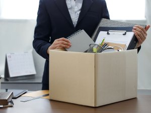 Packing up, leaving, fired, quit, job
