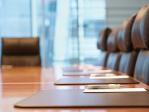 Board table meeting