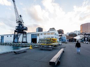 waterfront crane