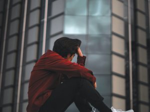 Young person, sad, thinking