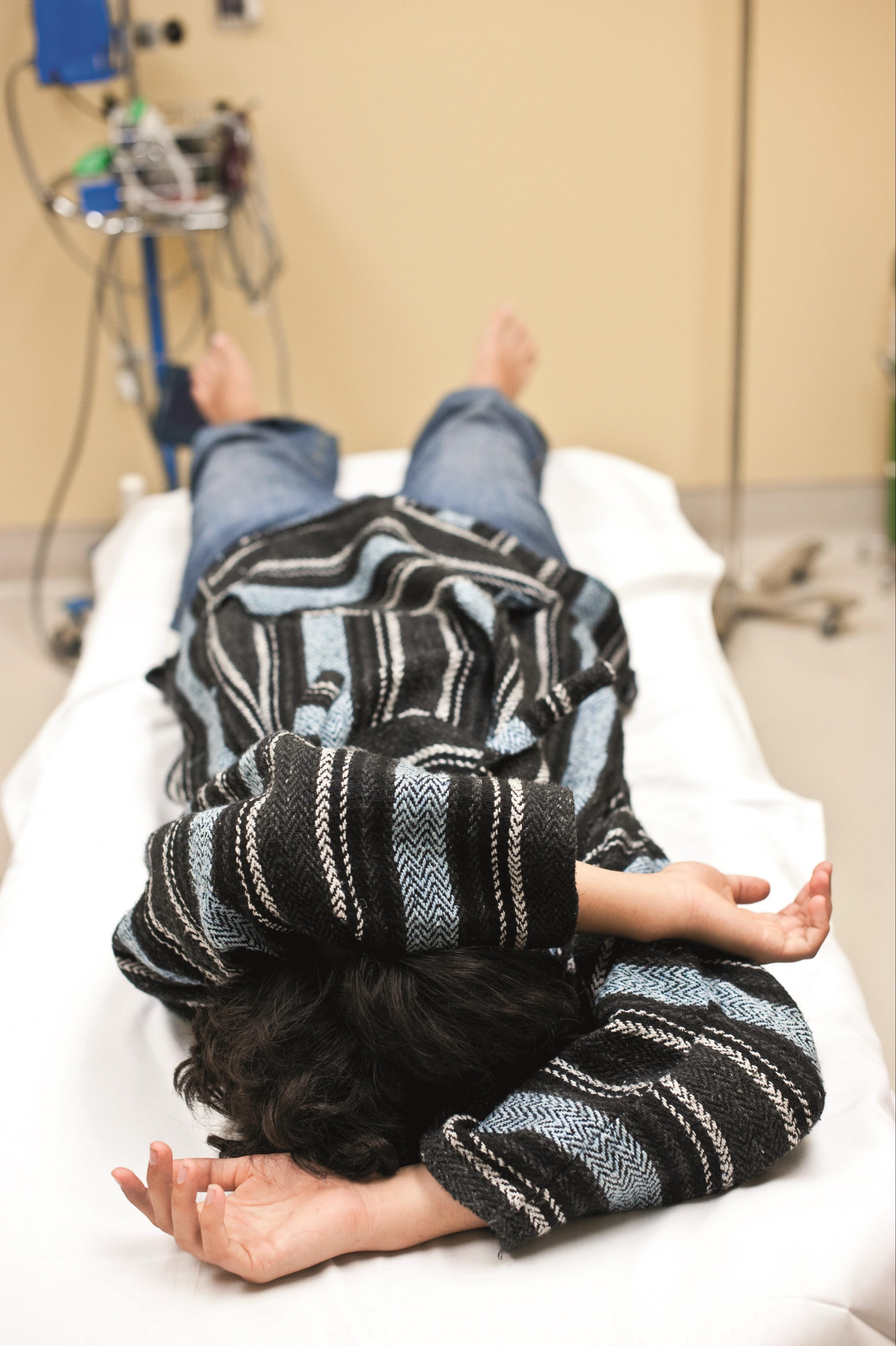 Teen in hospital, ED