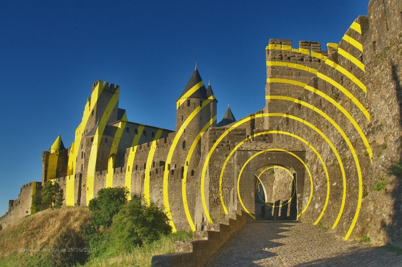 The Carcasonne old town art