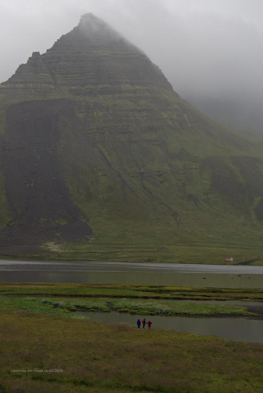 Fiord in the mist