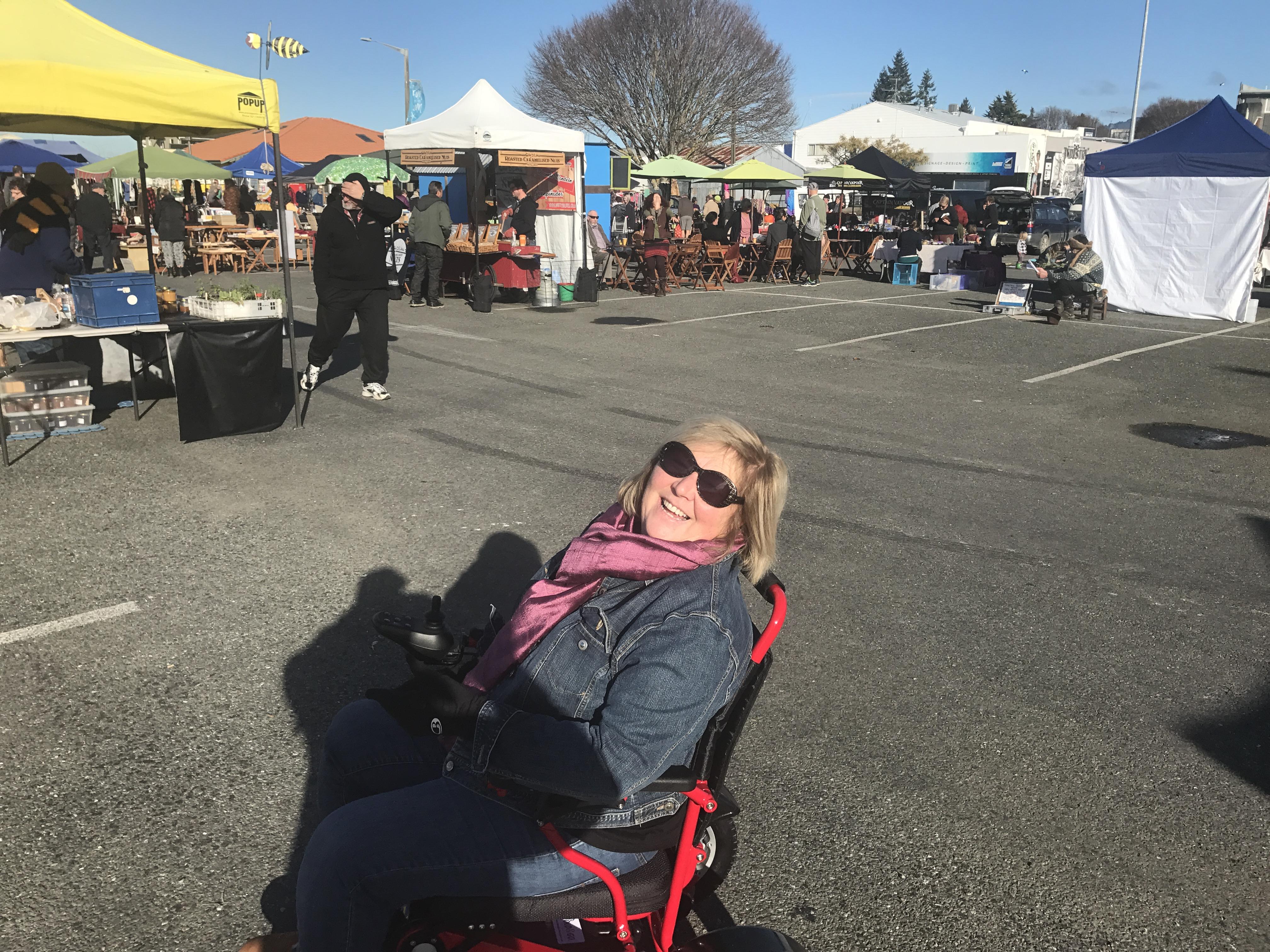 Lesley Jackson, who has multiple sclerosis