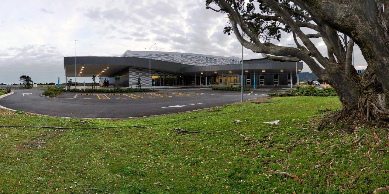 Te Nikau, Grey Hospital and Health Centre main entrance Greymouth