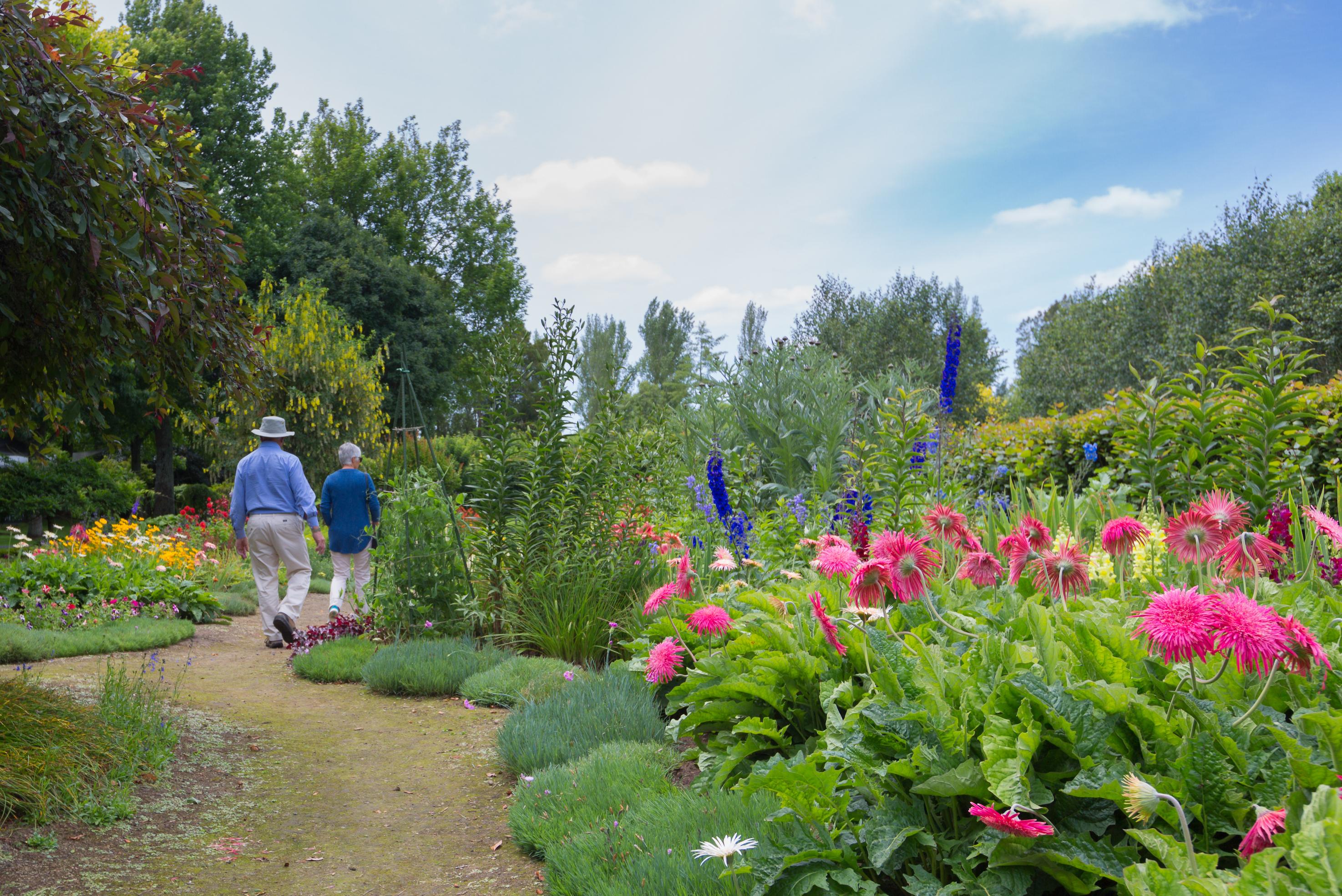 visiting garden