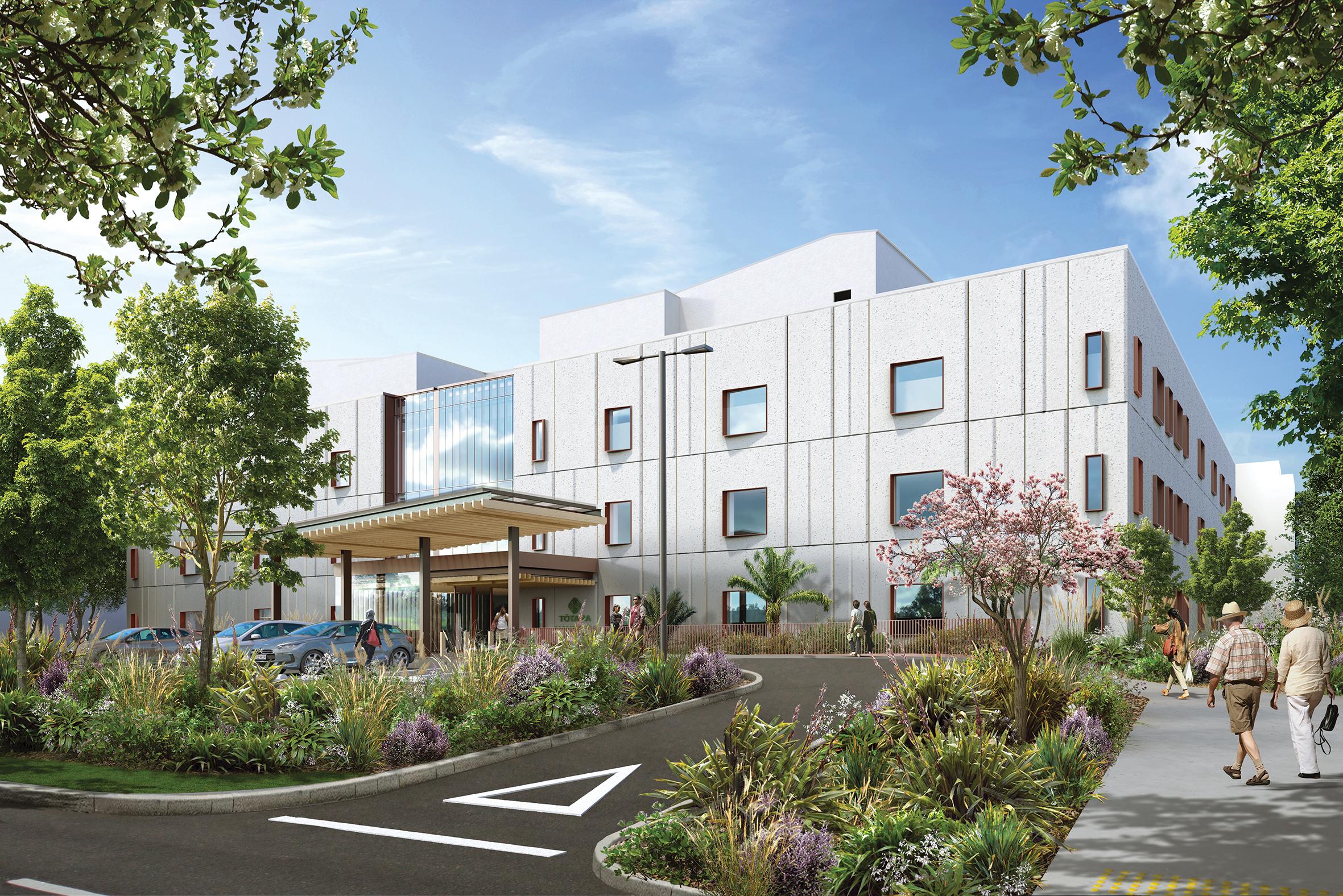 Artist impression of Tōtara Haumaru - Waitematā DHB