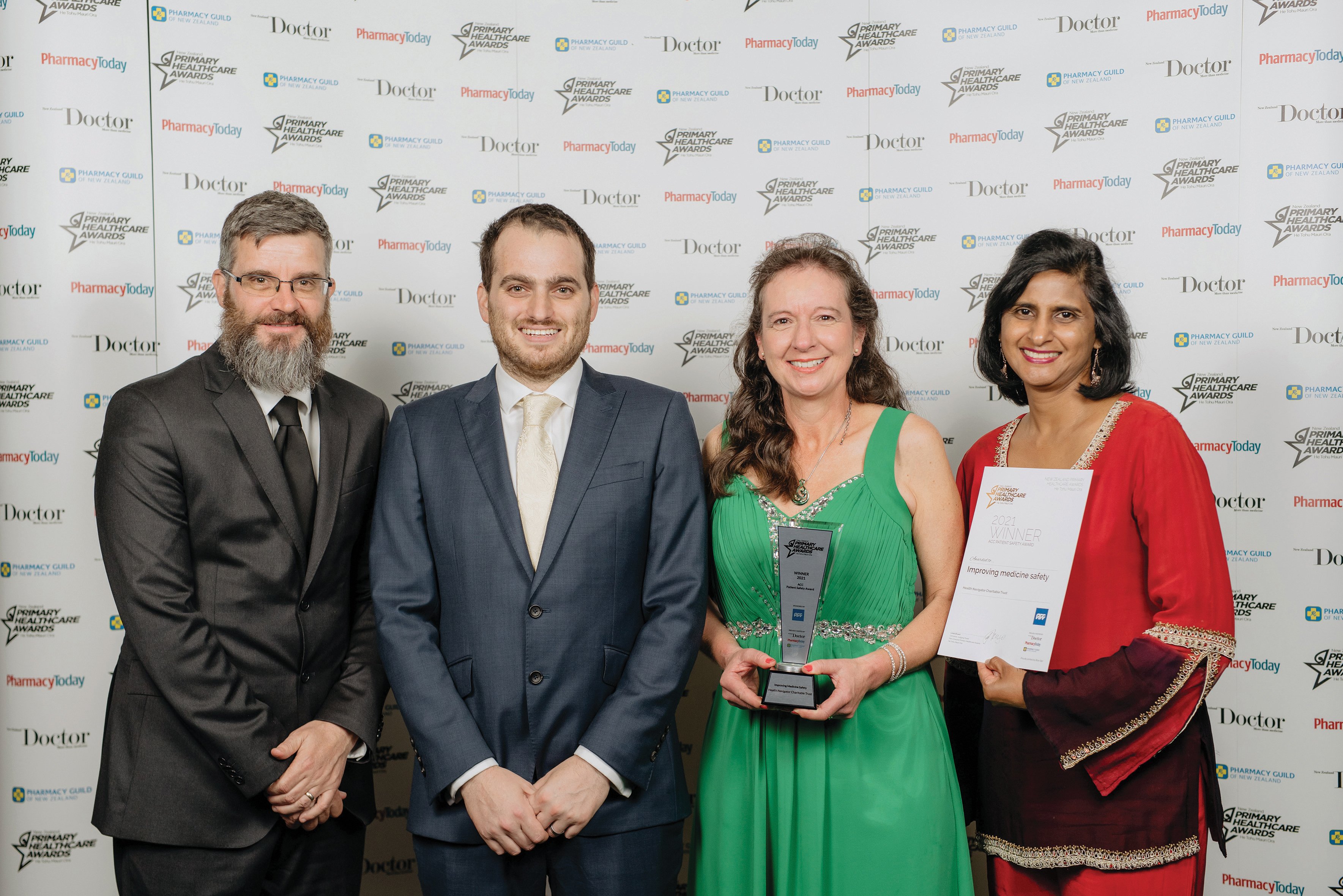 Health Navigator Trust at the NZPHA with their award