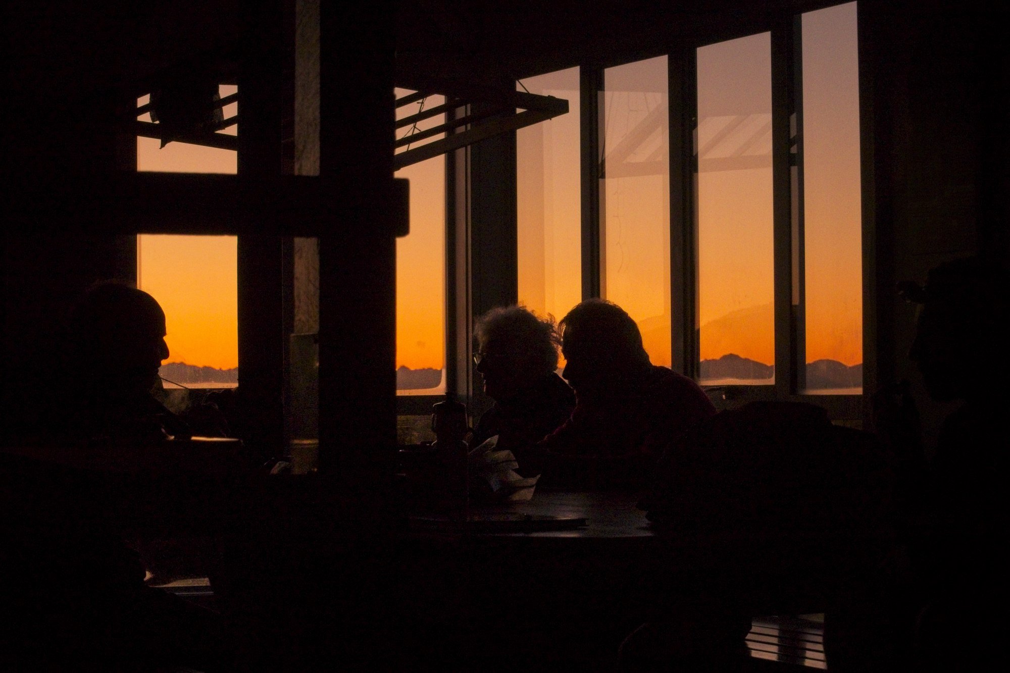 Early morning at Ces Clark Hut