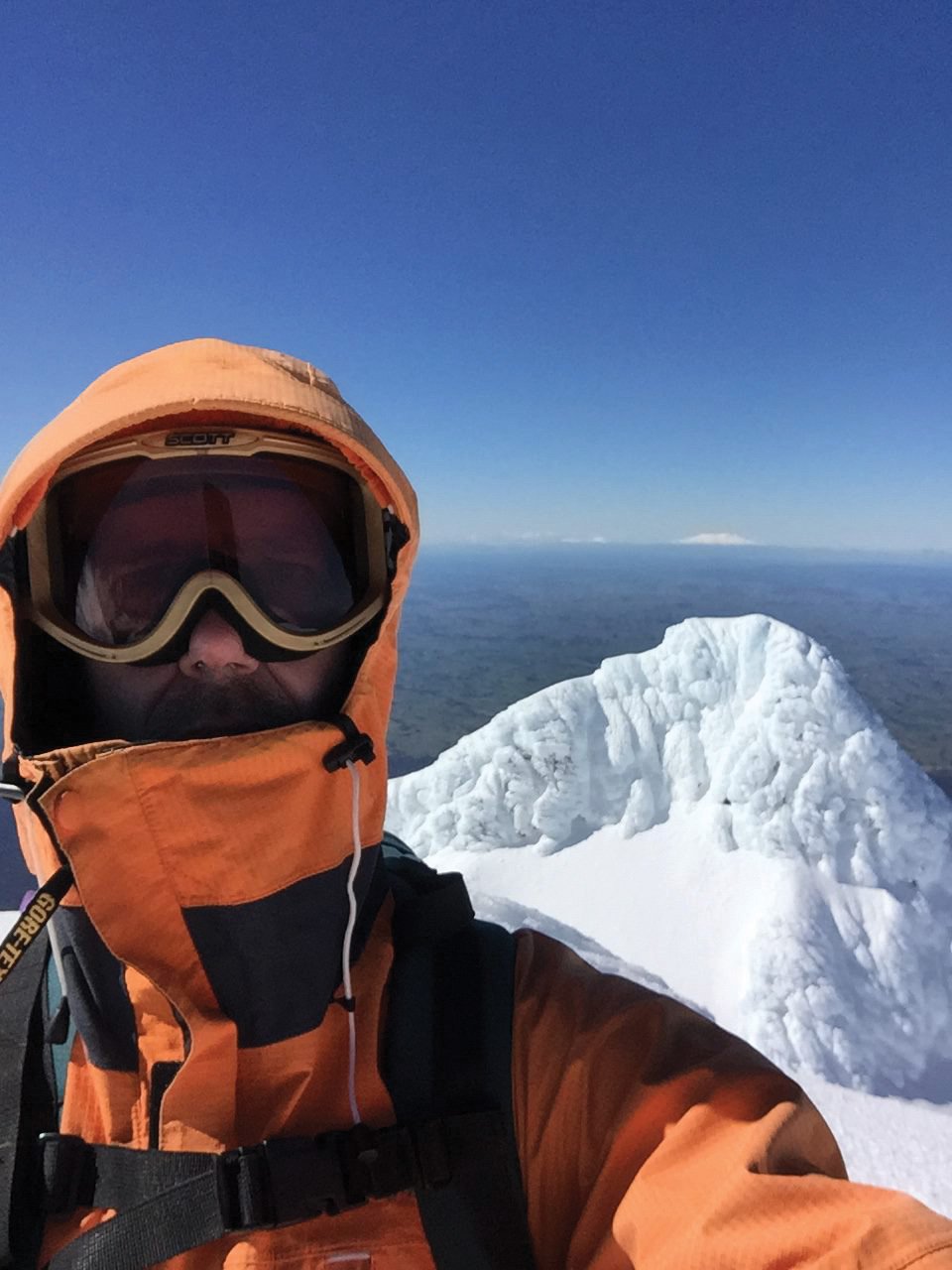Martin Johnston on Mount Taranaki