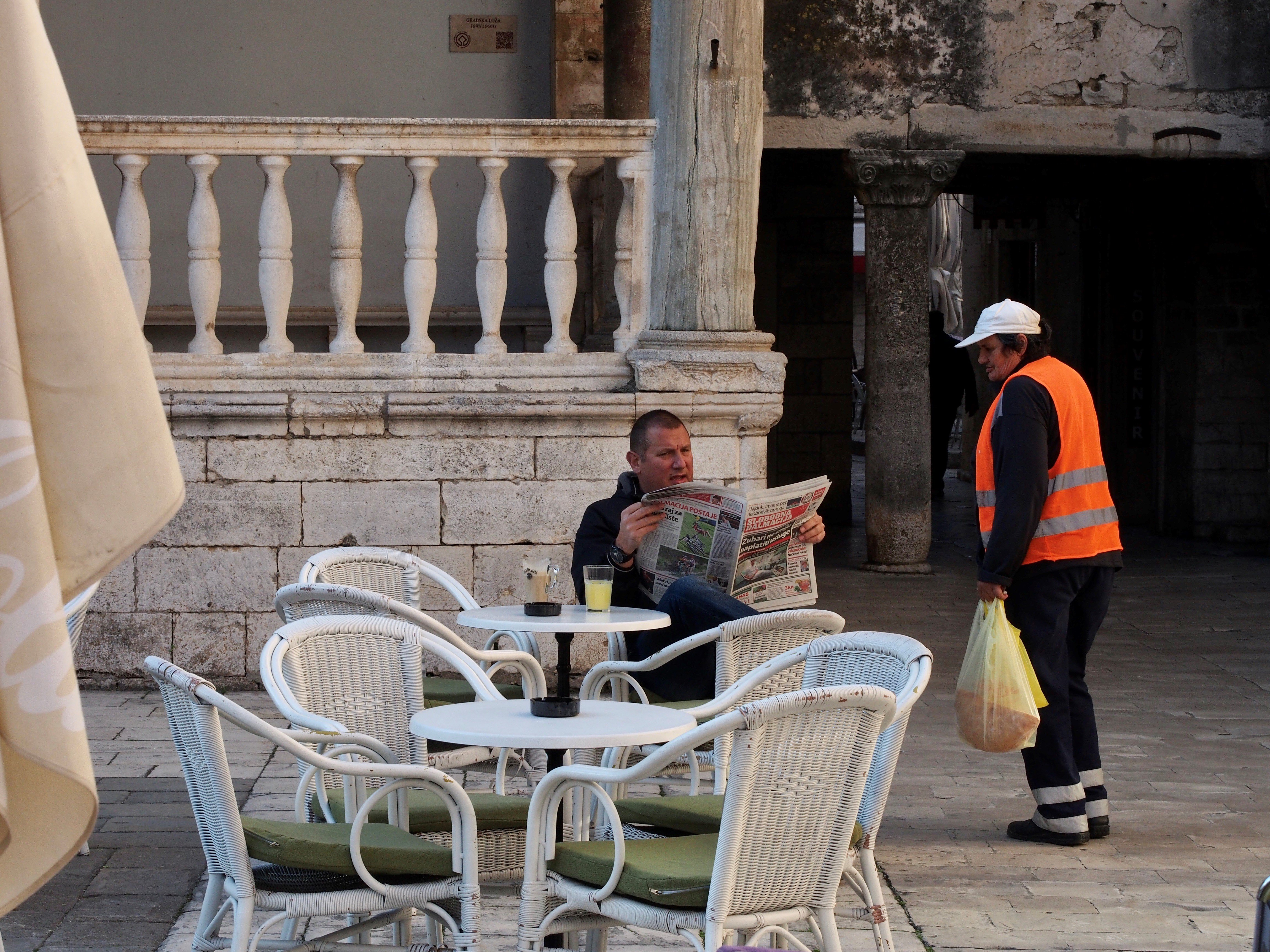 Off to work for some - Trogir