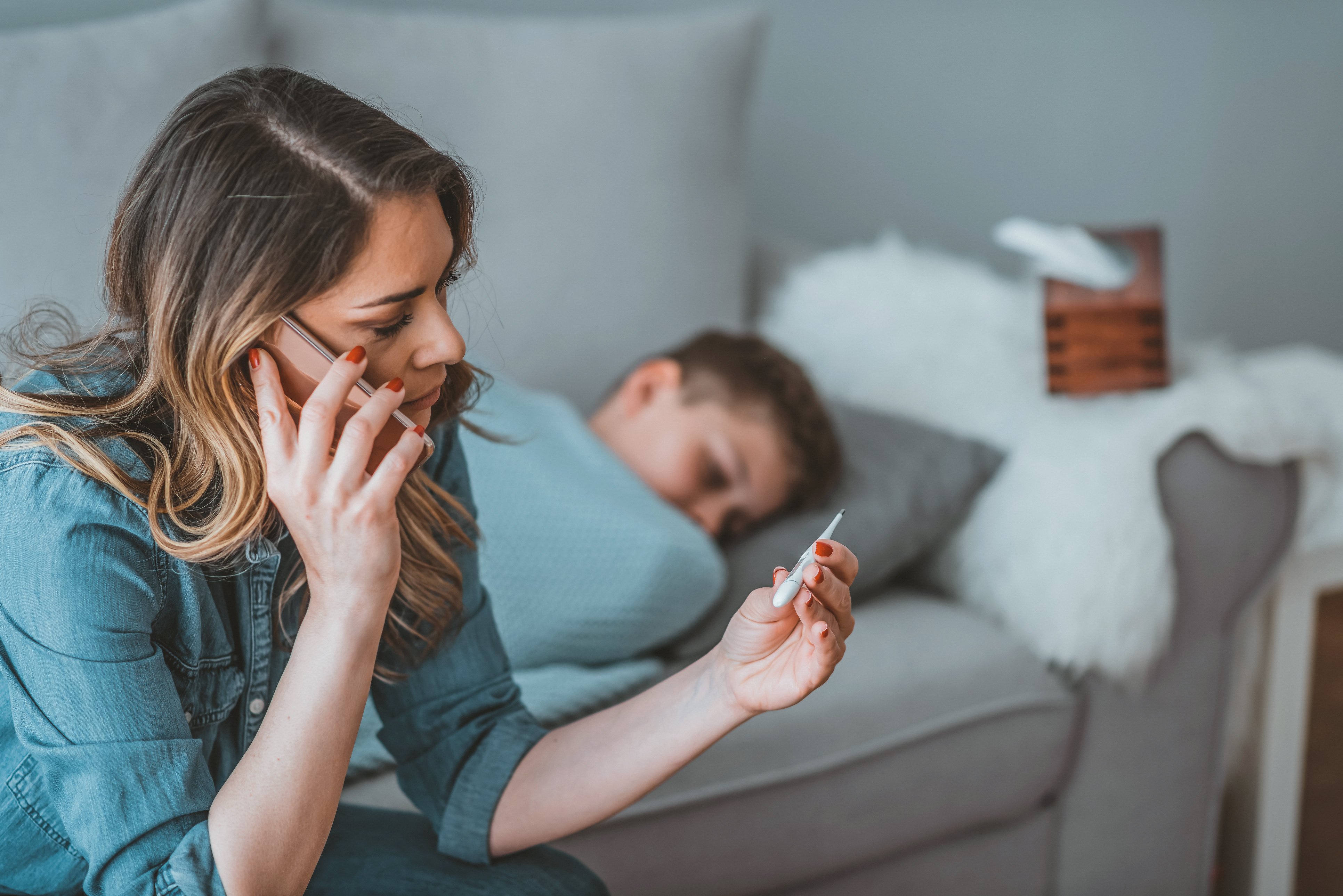 Red flags in children with COVID-19 include caregiver concern that the child is progressively worsening, poor mentation, and fever for five or more days (Image: Stock – ljubaphoto)