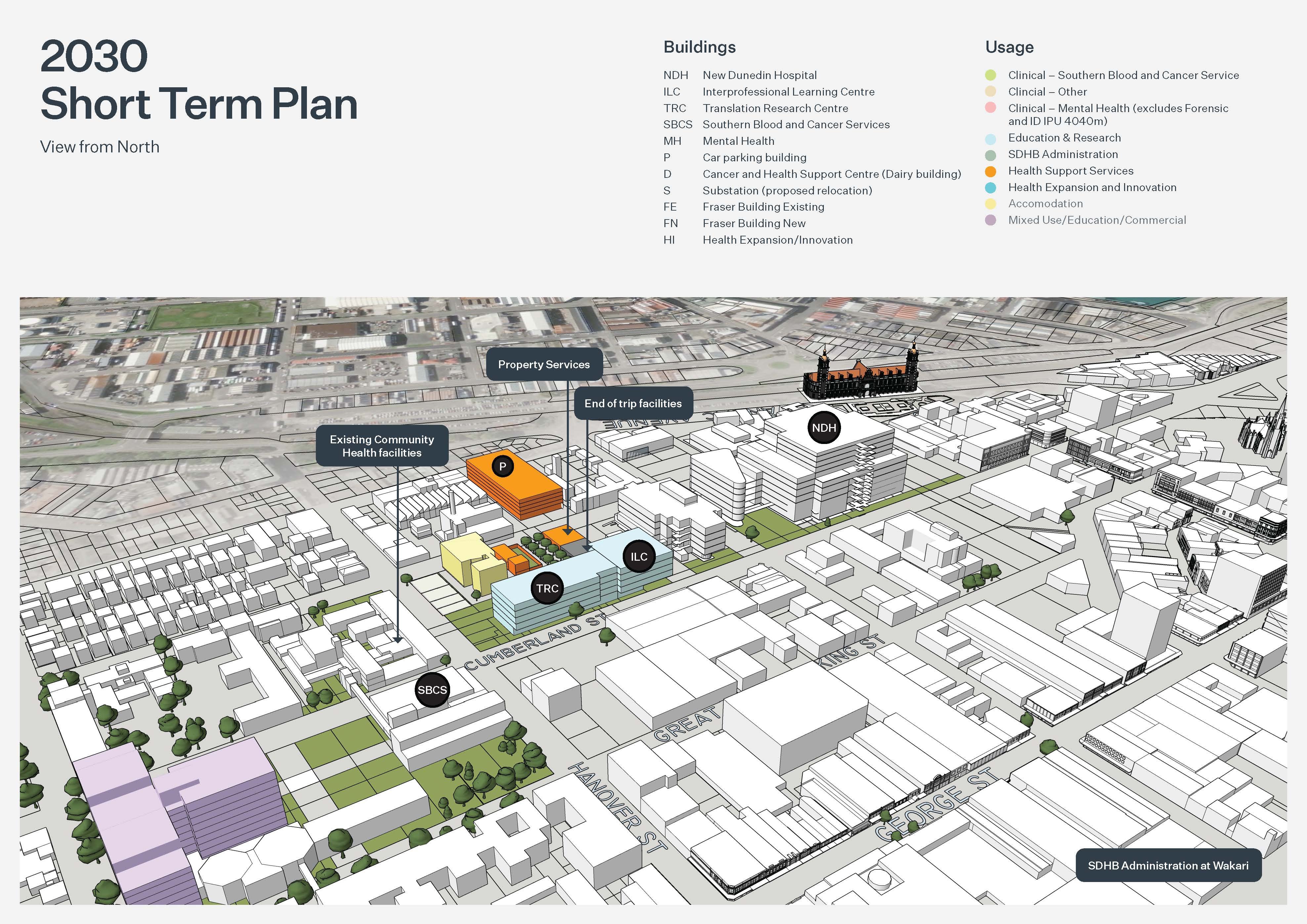 SDHB Site Masterplans_2030 Short Term North
