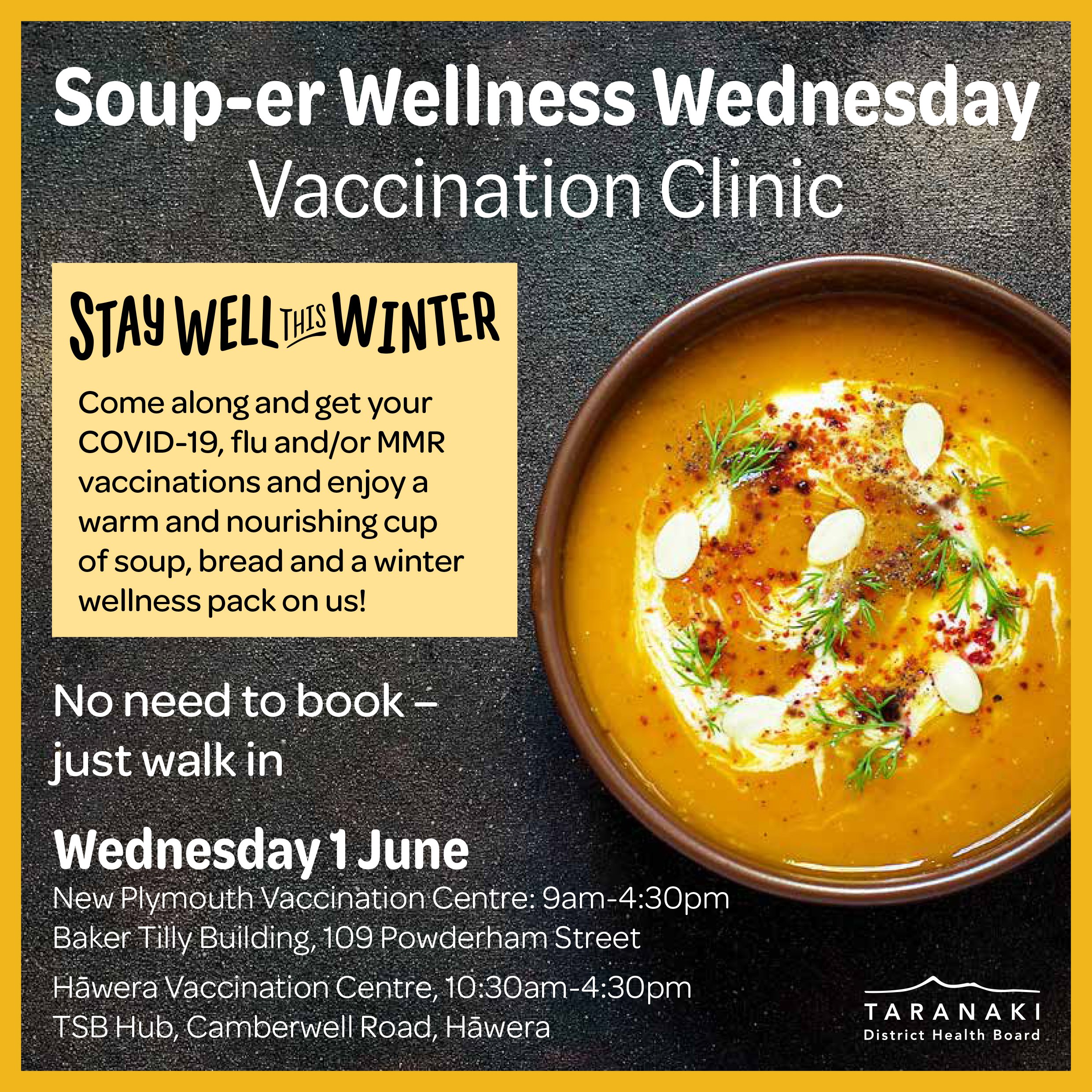 Soup-er Wellness Wednesday poster 
