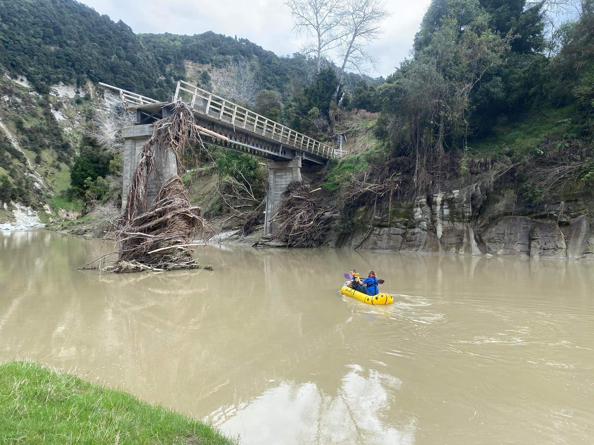 Sally Officer in raft