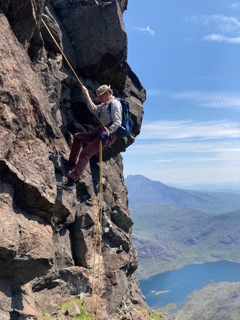  Abseil off lower summit