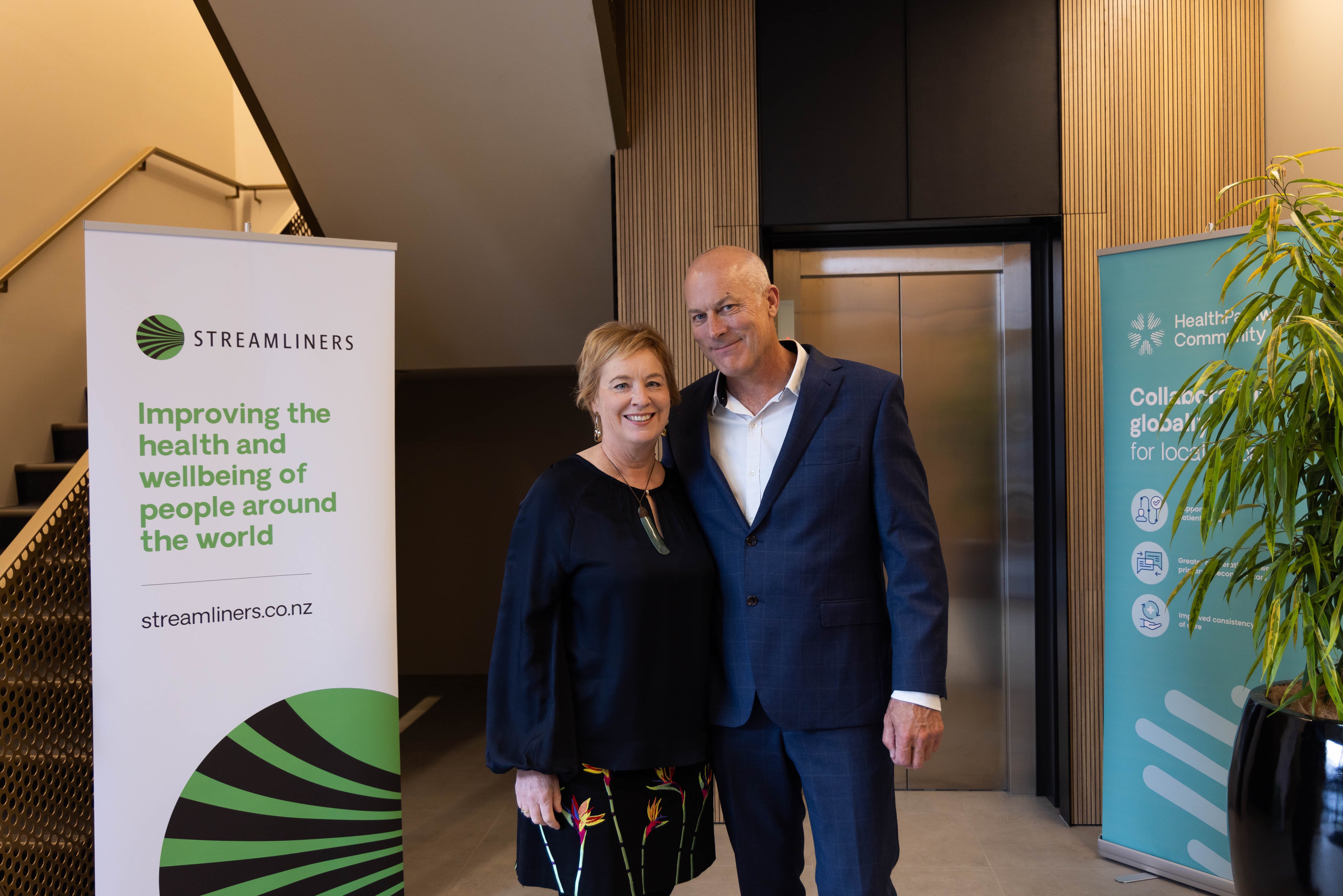 Streamliners opening 12 April 2024 (co-founders Emma Harding and Ian Anderson)