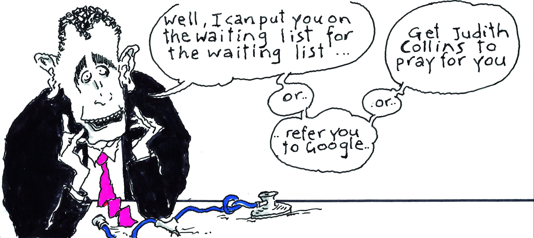 8 May Second Opinion Waiting lists [Image: Malcolm Walker]