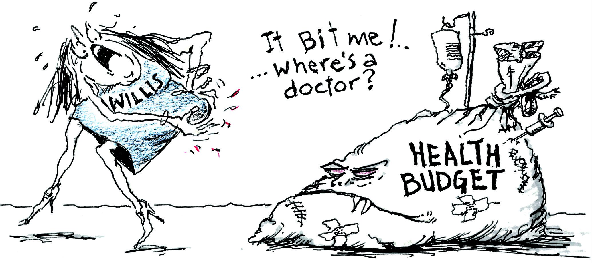 3 July Second Opinion Health budget [Image: Malcolm Walker]