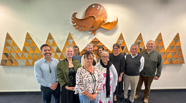 Te Tiratū Iwi Māori Partnership Board with Te Whatu Ora senior official