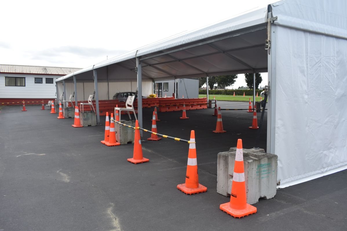 Swabbing site Papakura Marae
