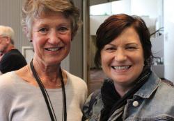 Barbara Haxton, practice nurse, Highland Park Medical Centre; Jocelyn Meynell, NP intern, Highland Park Medical Centre