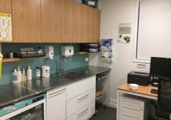 Nurses work space in Richmond Road Medical Centre