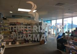 Looking through to the pharmacy from the main reception