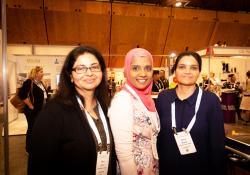 Saira Ashraf, left, Ranui Medical Centre, Zulaiha Giado, Kitchener Rd Medical Centre, Huma Naveed, Waitakere Union Health