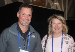 Leon Olsen of Conference Matters and Anna Zender of Bush Road Medical Centre