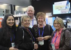 Tui Hancock and Mitch Jennings of Horowhenua Community practice with David le Page of Fornic Acres, Susie Le Page of Whitireia and Carol George, also of Horowhenua community practice 