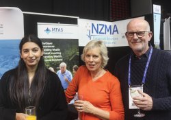 Nera Cameron, Medical Financial Advisers (MFAS); Pippa Walton and her husband, Silverdale Medical GP Rob Walton