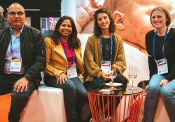 Hemant Kumar, husband of specialist GP Usha Bagga of New Plymouth’s Parklands Medical Centre; practice nurses Mariapaola Mastroviti and Sadie Ross of Medical Corner Doctors, Rangiora