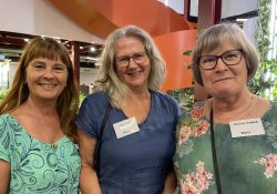 Shorecare nurses Sandra Oliver, Cushla Robb and Christine Gaspard