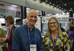 Rare Disorders New Zealand’s chief executive Chris Higgins and relationship manager Kim McGuinness 