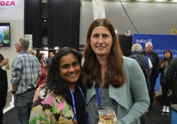 Hamilton specialist GP Hashira Cooray and senior researcher Karen Oldfield, of the Medical Research Institute of NZ 