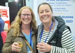 Waitemata Endoscopy quality coordinator Cara Phillips and clinical administration coordinator Emma Thompson