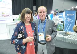 Judy Whiteside and husband occupational medicine specialist Edwin Whiteside at Doctors Health Advisory Service, from Wellington 