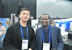 Web Tools’ business analyst Eric Kong and West Invercargill Health GP Derek Bangura 