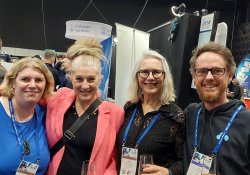 Chenoa Walker, practice manager at Phoenix Health Hub in Christchurch and regional health manager for Third Age Health, Katie Kouloubrakis, a nurse at Riccarton Medical Practice, Carleen Craw-Thomson, practice manager at Riccarton Medical Practice, and Al Duncan, chief growth officer at Webtools
