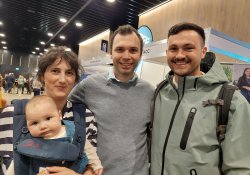 Zénobie Cornille (and baby Oscar), rural hospital registrar on maternity leave, New Plymouth; Nick Wilson, rural hospital and GP registrar, New Plymouth; and Whare Ambler, rural hospital registrar at Dargaville Hospital 