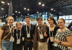 Annika Boehm, Nicola-Mary Geraghty, Daniel Lavin, Joseph Frith, Angel Harbers and Rebekah Kenny – all students at the University of Auckland