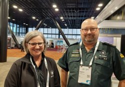 Denise Guy, PRIME national administrator and Stephen Graham, PRIME service manager; both at Hato Hone St John