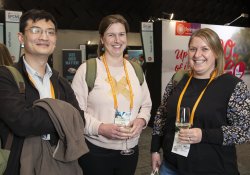 Shong Min Voon, Mosgiel Health Centre; Rachel Mansfield, ACC, Dunedin; and Laura Andrews, Barraud Street Health Centre, Dannevirke