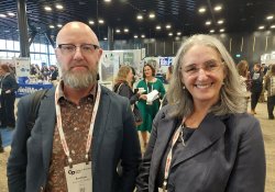 Andrew Swanson-Dobbs and Carol Atmore of WellSouth 
