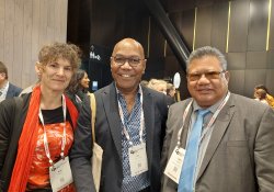 Kati Blattner, Hauora Hokianga; Api Talemaitoga, Normans Road Surgery; and Take Naseri, Samoan Association of GPs’ president