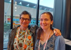 Ngaire Kerse, University of Auckland, with daughter Marycarol Holdaway, GPEP1 registrar, Queenstown