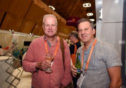 ACC medical advisor Hein Pretorius with Hamilton’s Anglesea A and E NP Mike Haden-Jones [Image: Simon Maude]