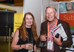 Barbara Fountain, editor of New Zealand Doctor Rata Aotearoa, and Paul Hutchison, GP and senior medical clinician at Tāmaki Health [Image: Simon Maude]
